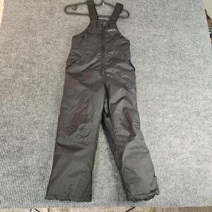 Magellan Outdoors Ski Bib Pants Youth 6-7 Black Insulated Snow Salopettes Kids